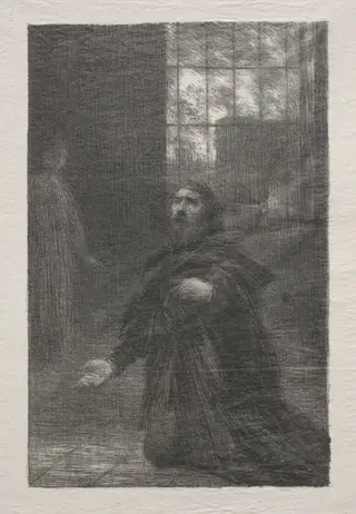 Rienzi, Act V: Rienzi’s Prayer, by Henri Fantin-Latour, 1886