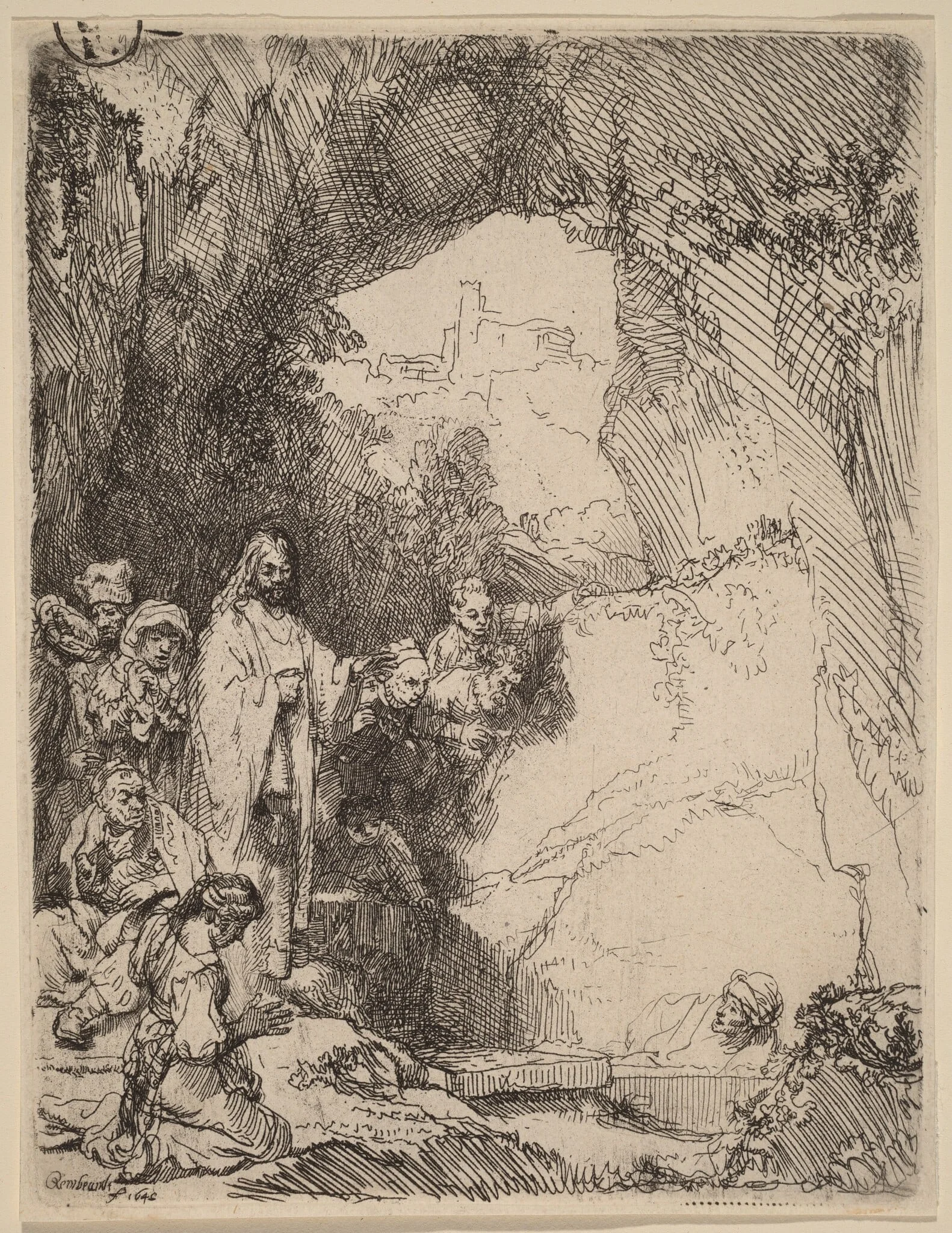 The Raising of Lazarus: Small Plate, detail