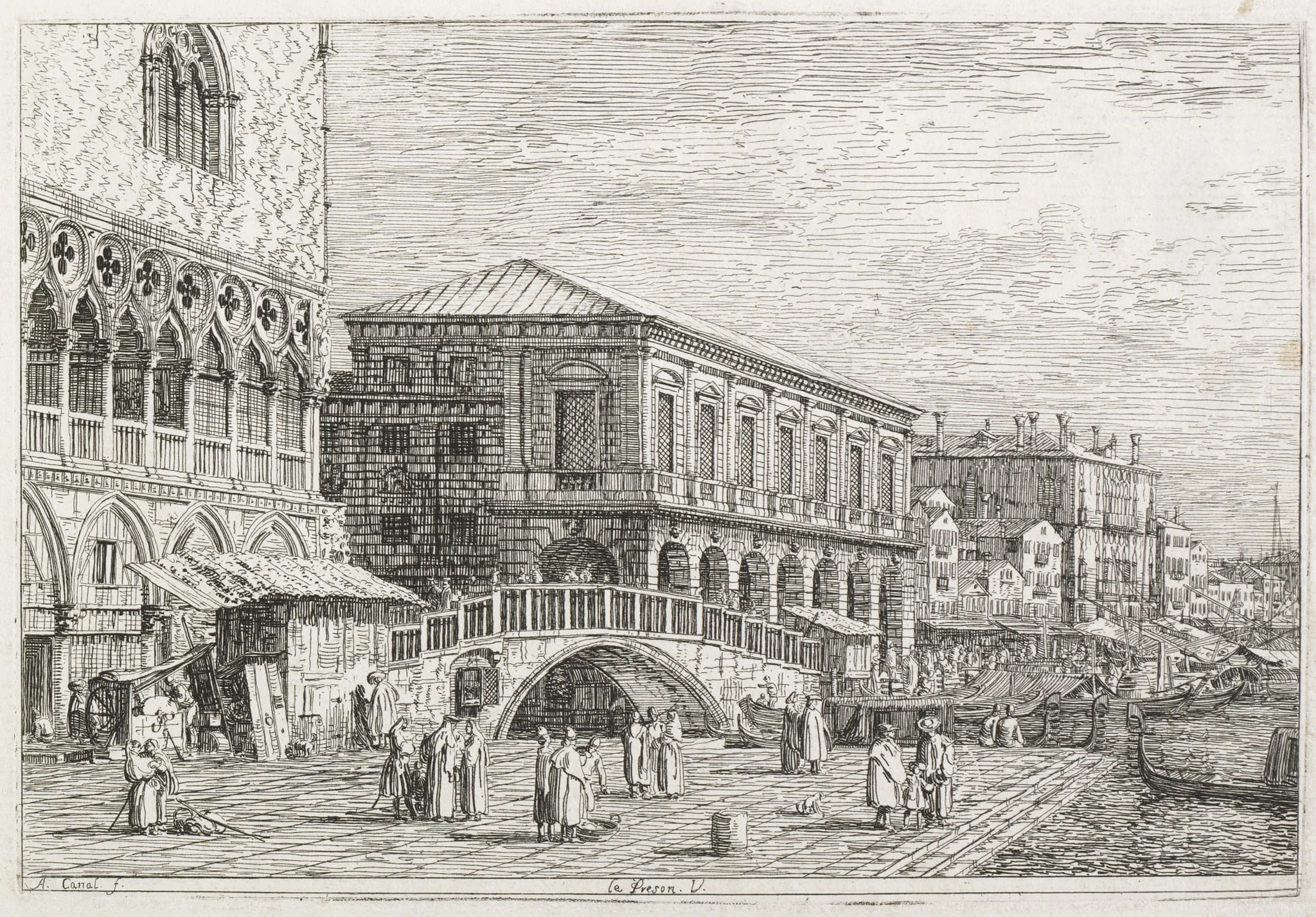 Views: The Prison, Venice, detail