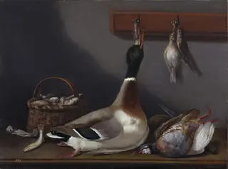 Still Life, by Bartolomé Montalvo, oil, 1750