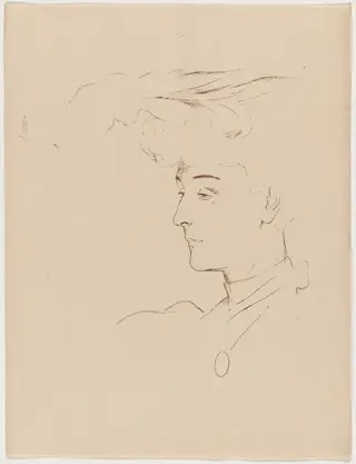 Etude, by Antonio de la Gandara, ink, 1895