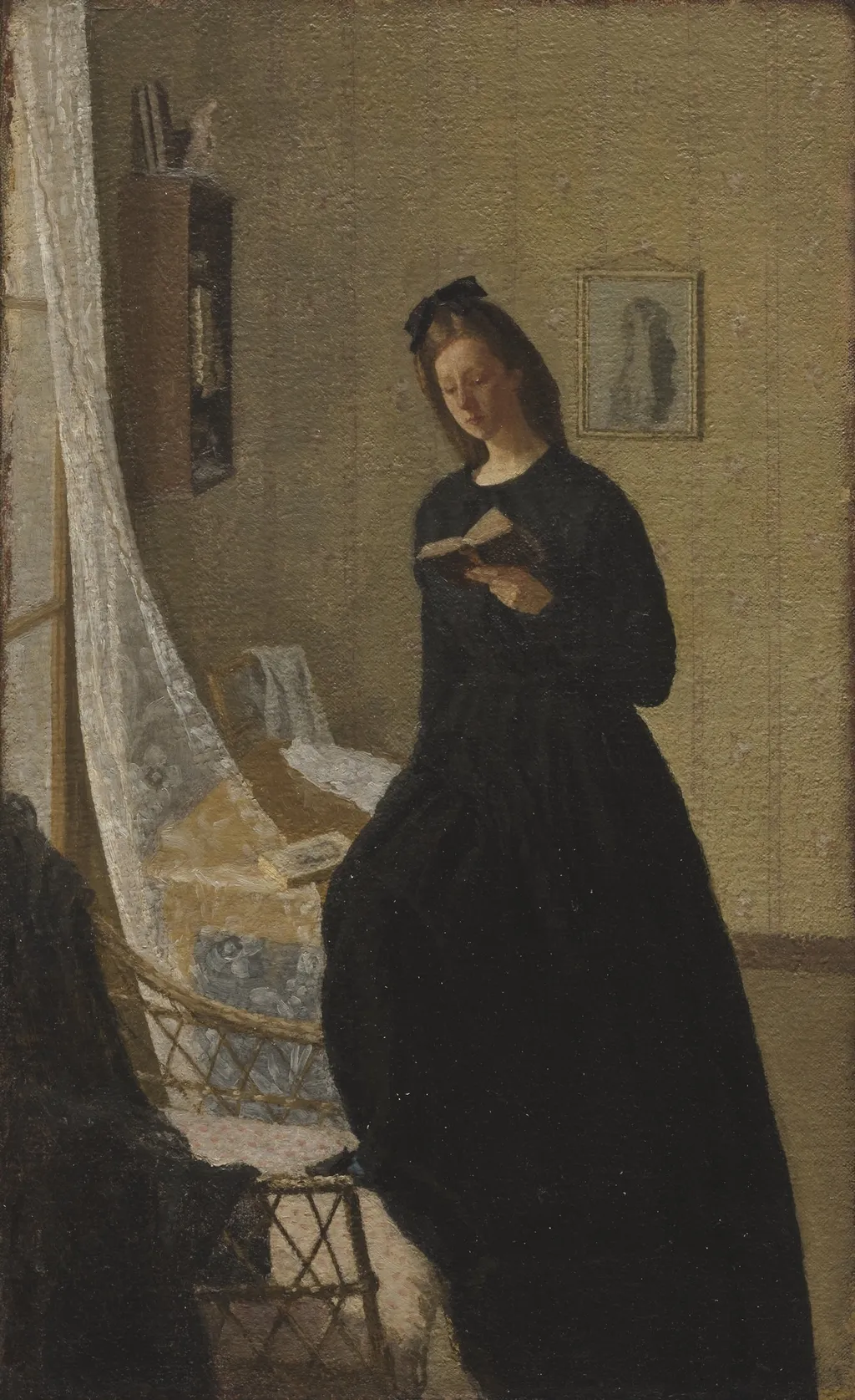 Girl Reading at a Window, by Gwen John, oil, 1911
