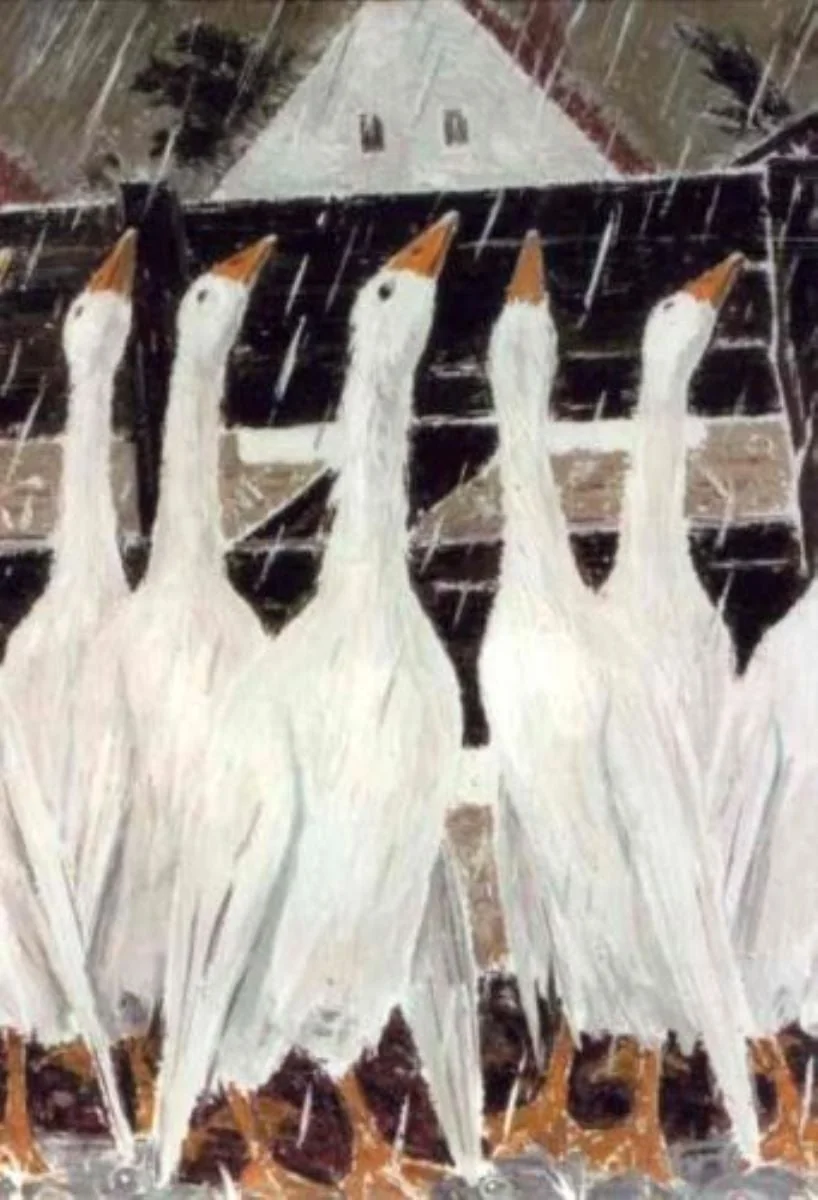 Gâștele II, detail