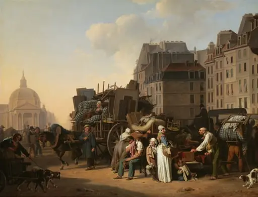 The Movings, by Louis-Léopold Boilly, oil, 1822