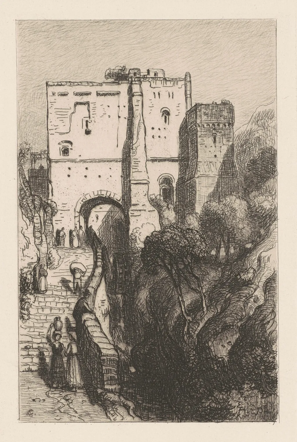 Untitled, by Samuel Colman, ink, 1860