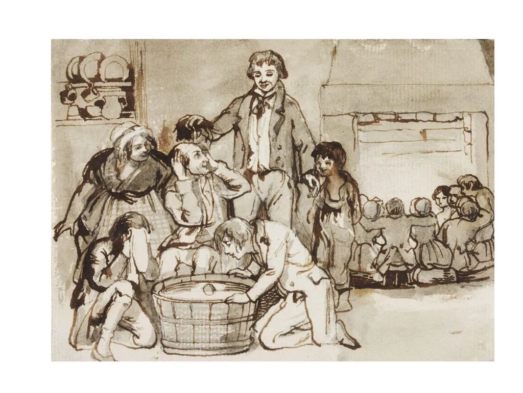 Snapp Apple Night, by Daniel Maclise, 1835