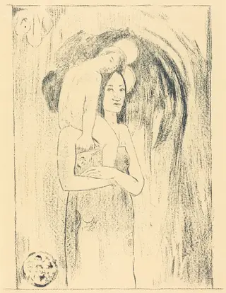 Ia Orana Maria (We Greet Thee, Mary), by Paul Gauguin, ink, 1894