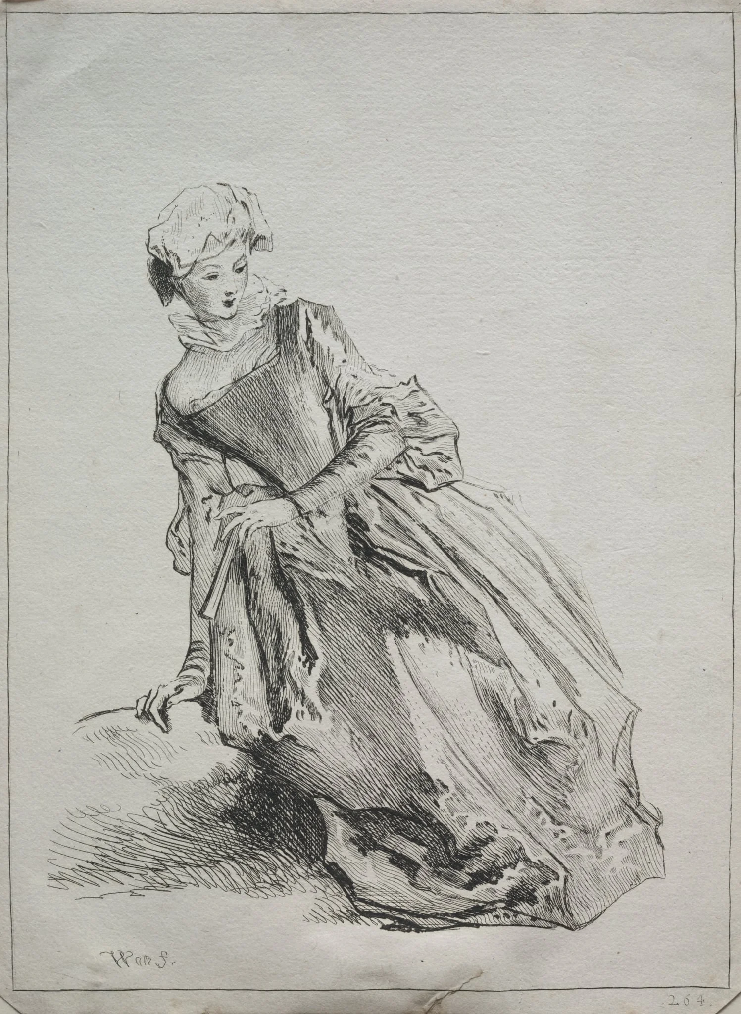 Woman Seated, detail