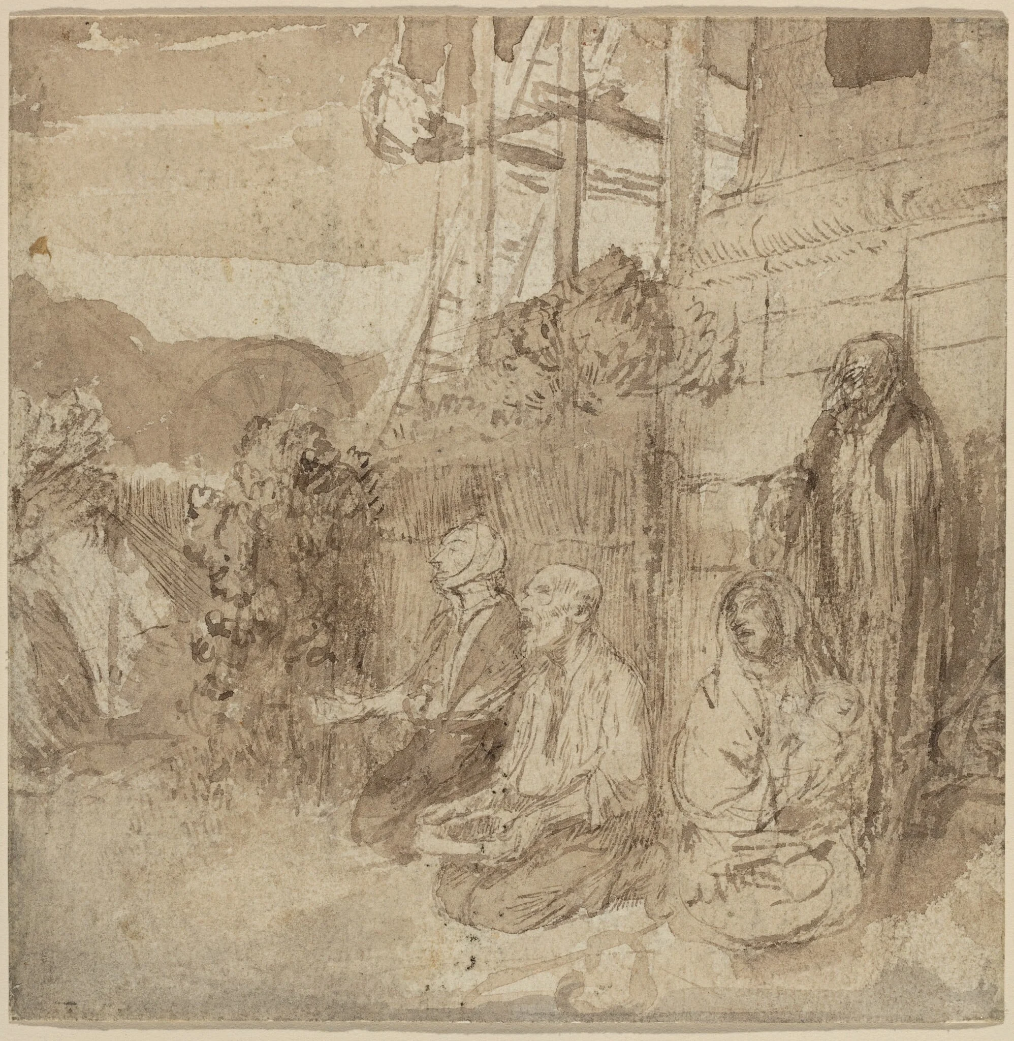 English Beggars, detail