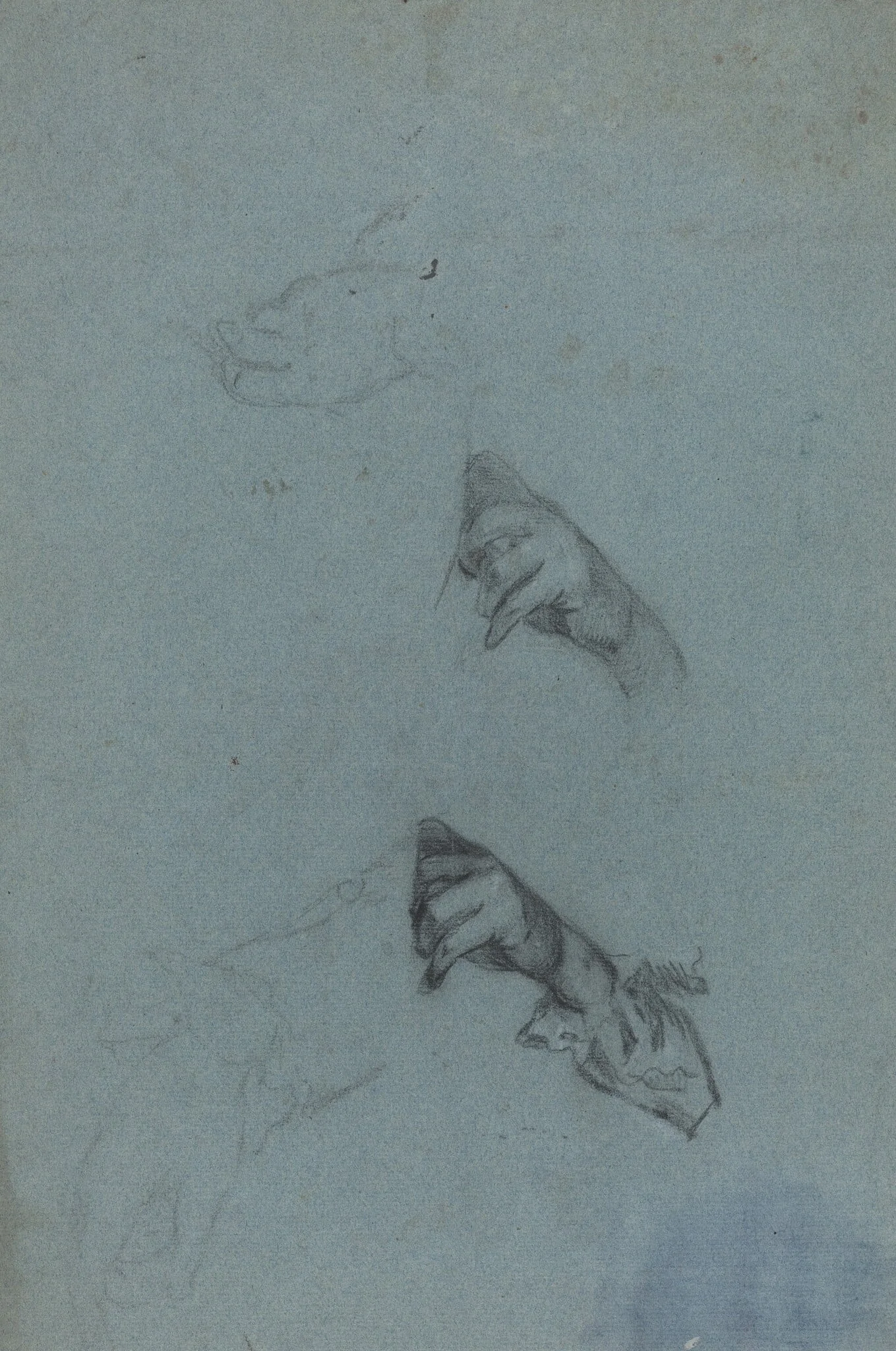 Hand Studies [verso], detail