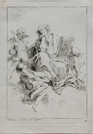 Saint Luke, by Jean Honoré Fragonard, 1764