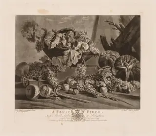 A Fruit Piece, by Richard Earlom, 1776