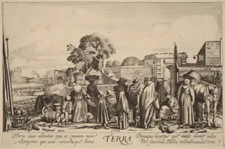 Earth, by Velde, Jan van de, II, ink, 1617
