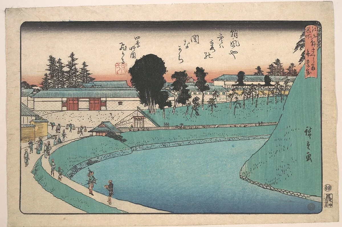 江戸名所 外桜田弁慶堀|Soto Sakurada Benkei Bori, detail