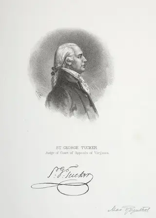 St. George Tucker, Judge of Court of Appeals of Virginia, by Max Rosenthal, 1900