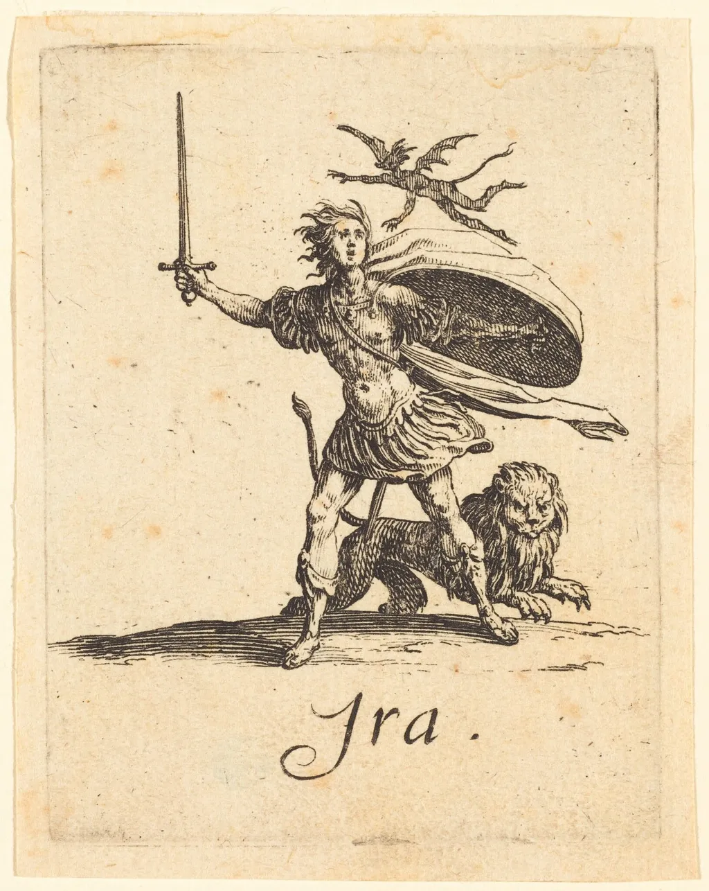 Anger, by Jacques Callot, ink, 1621