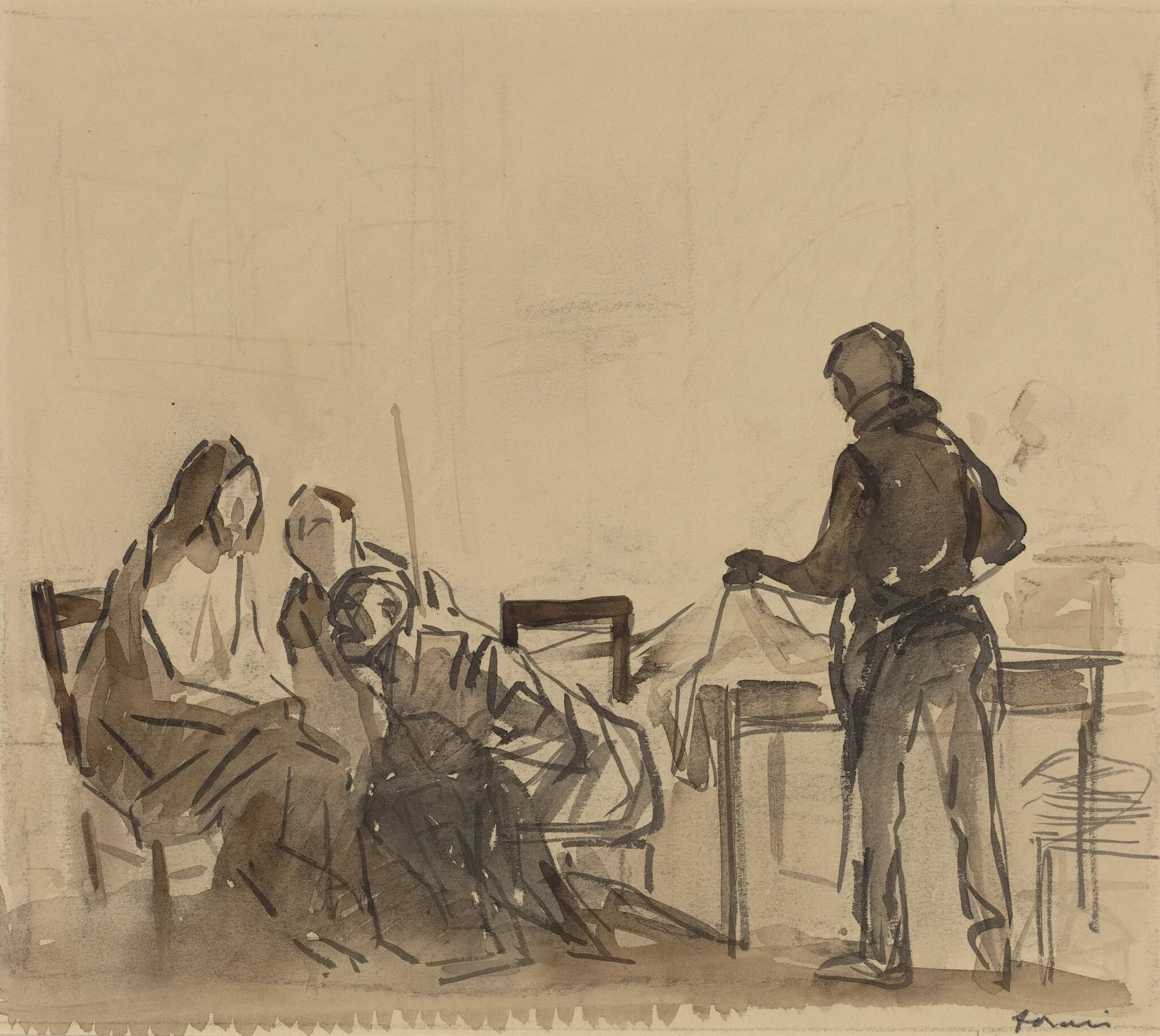 Before the Repast at Emmaus, detail