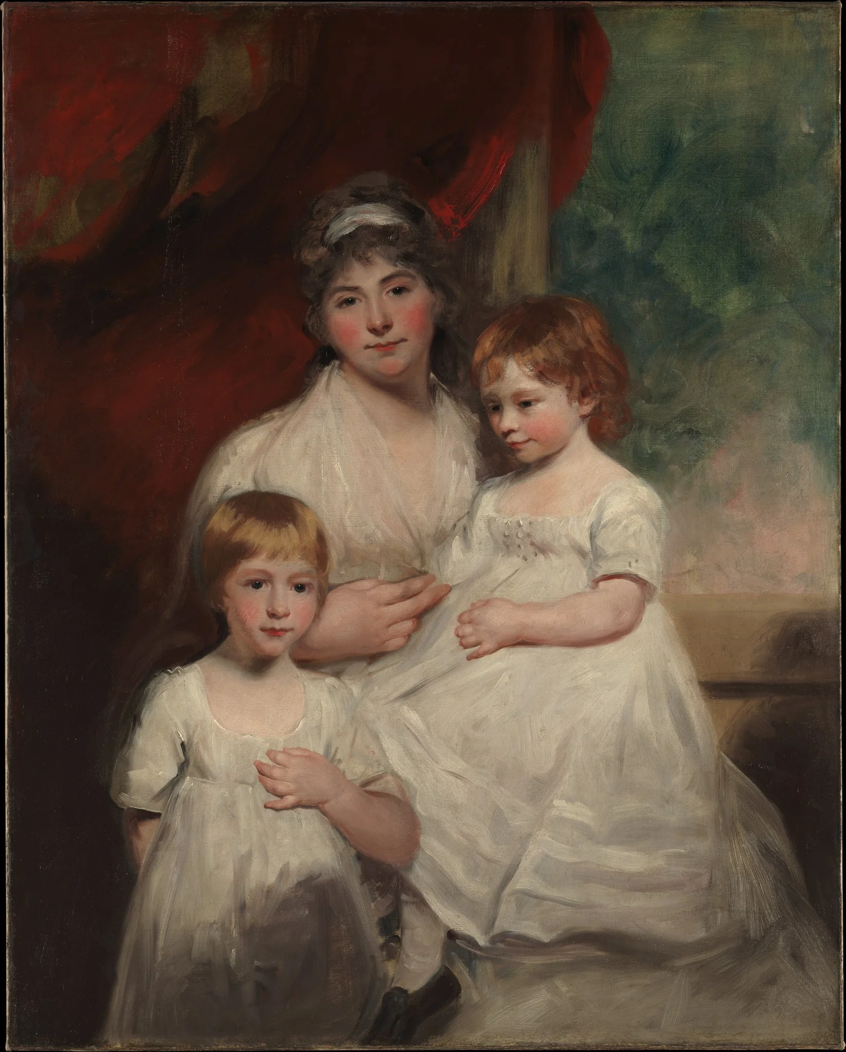 Mrs. John Garden (Ann Garden, 1769–1842) and Her Children, John (1796–1854) and Ann Margaret (born 1793), detail