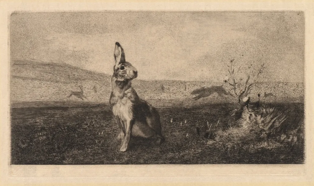 The Hare (Le Lièvre), by Albert de Balleroy, 1865