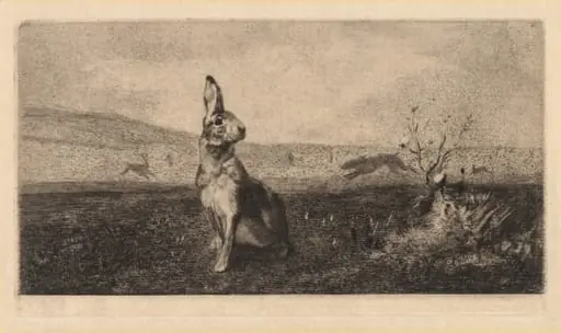 The Hare (Le Lièvre), by Albert de Balleroy, 1865