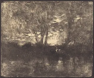 Cows at a Watering Place (Vaches a l'abreuvoir), by Charles François Daubigny, 1862