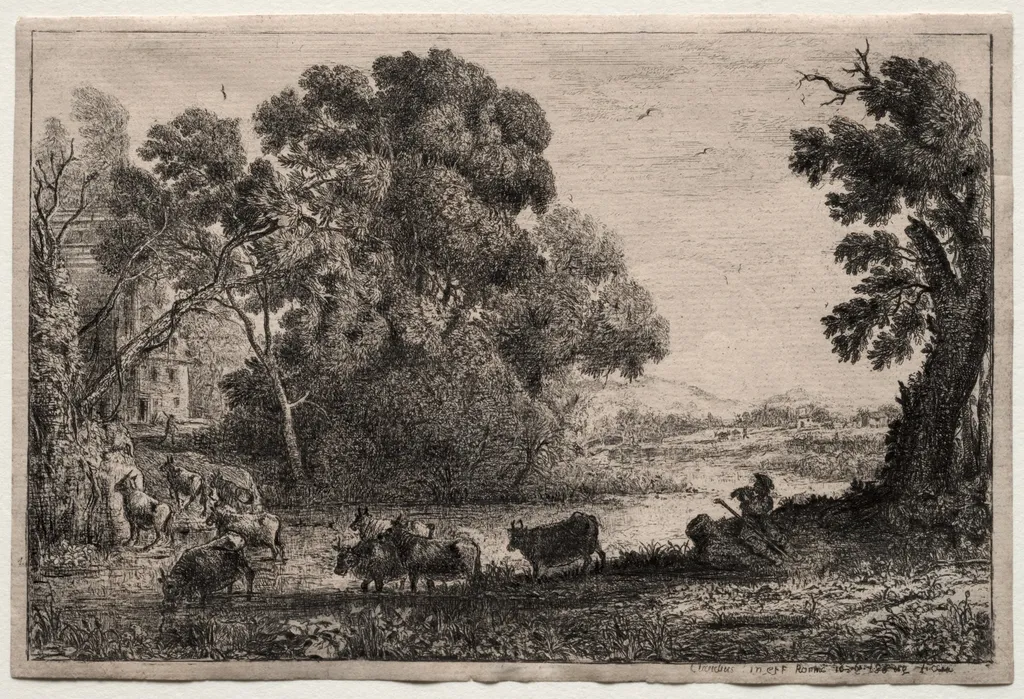 The Cowherder, by Claude Lorrain, 1636