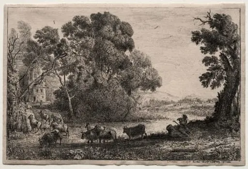 The Cowherder, by Claude Lorrain, 1636