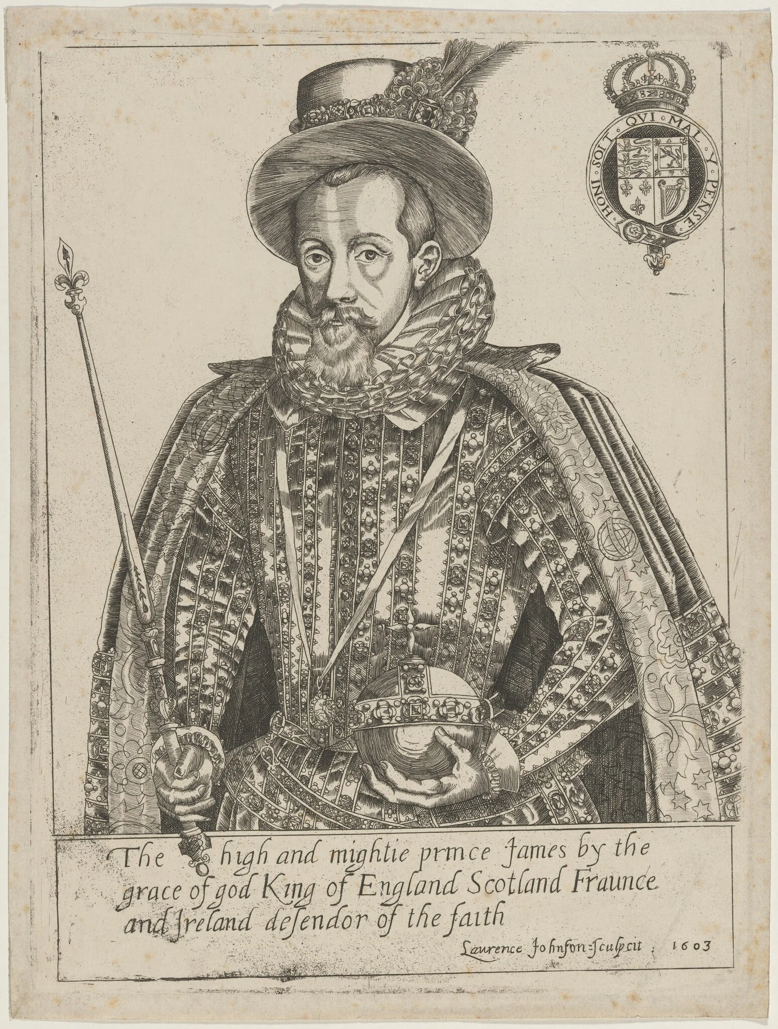 King James I, detail