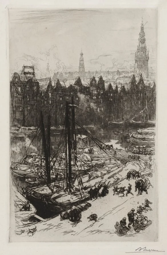 Amsterdam, vue de Victoria Hotel, detail