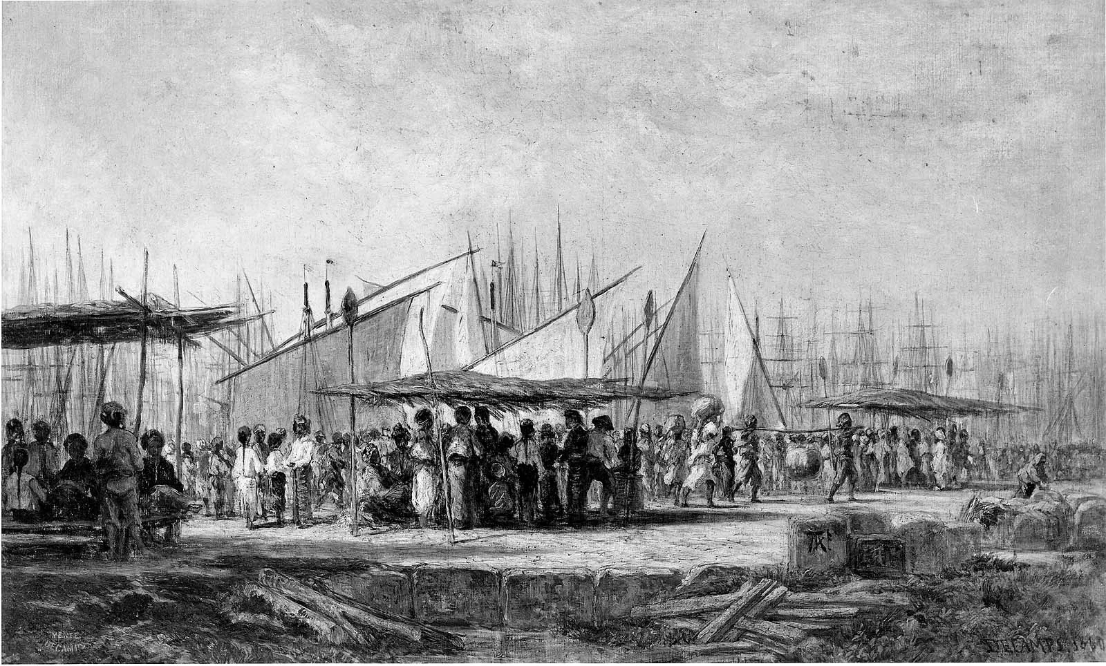Old Port, Singapore, detail