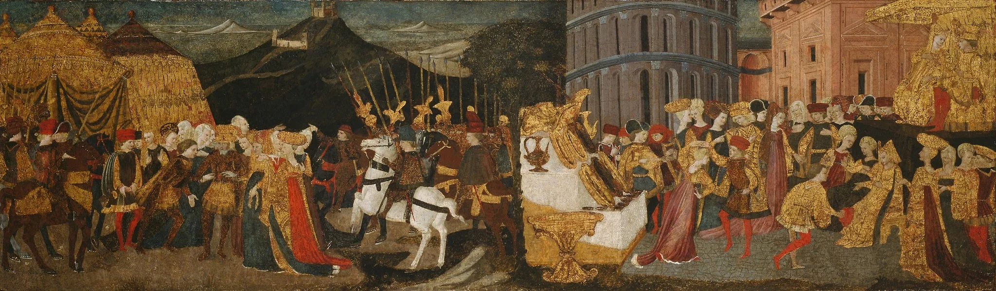 The Continence of Scipio, detail
