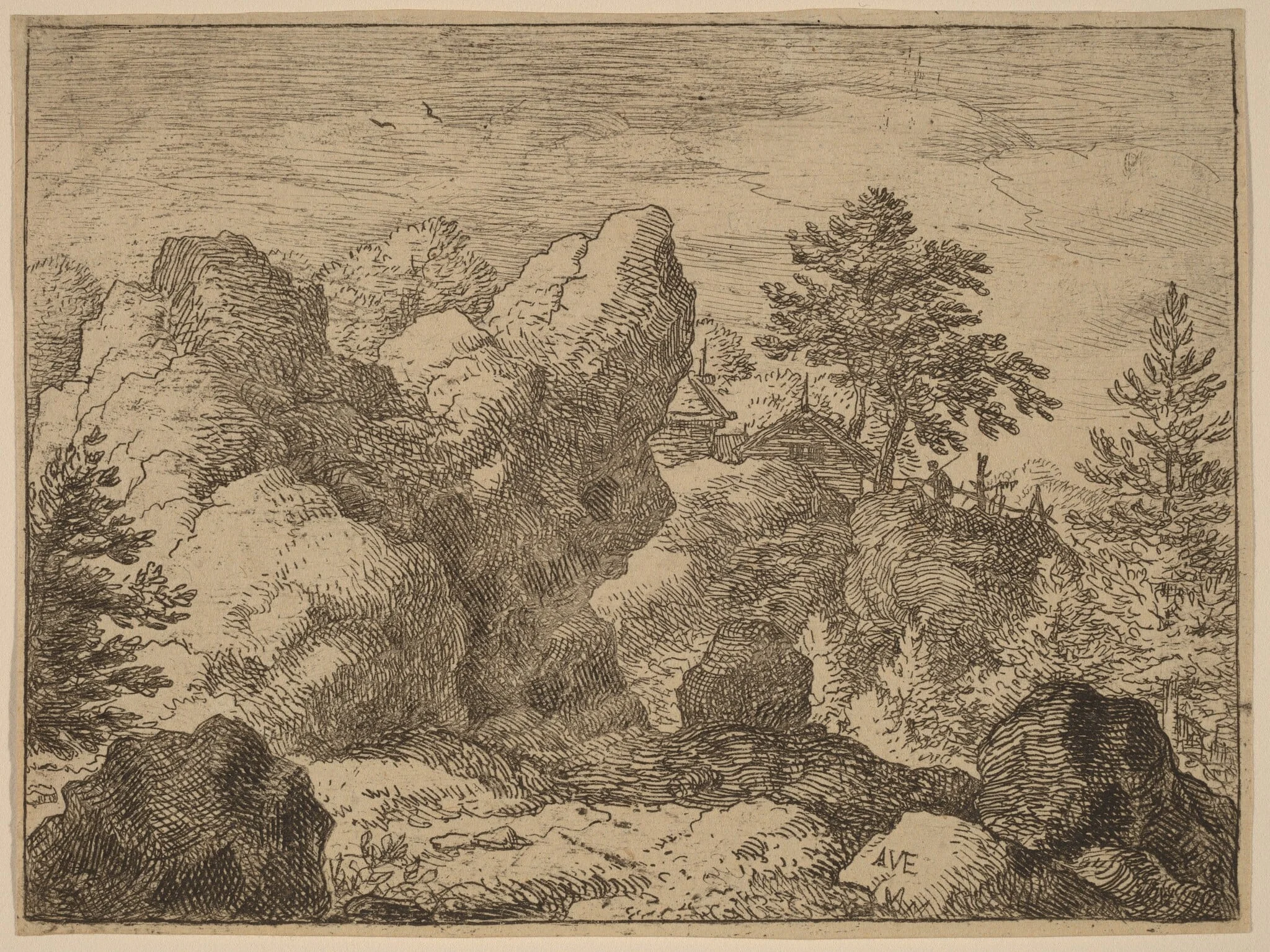 The Pointed Rock, detail