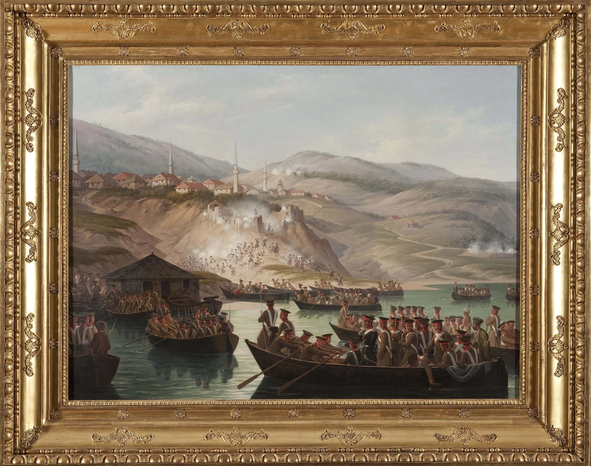 Episode in the Caucasian wars – Crossing the river in Arcx, detail