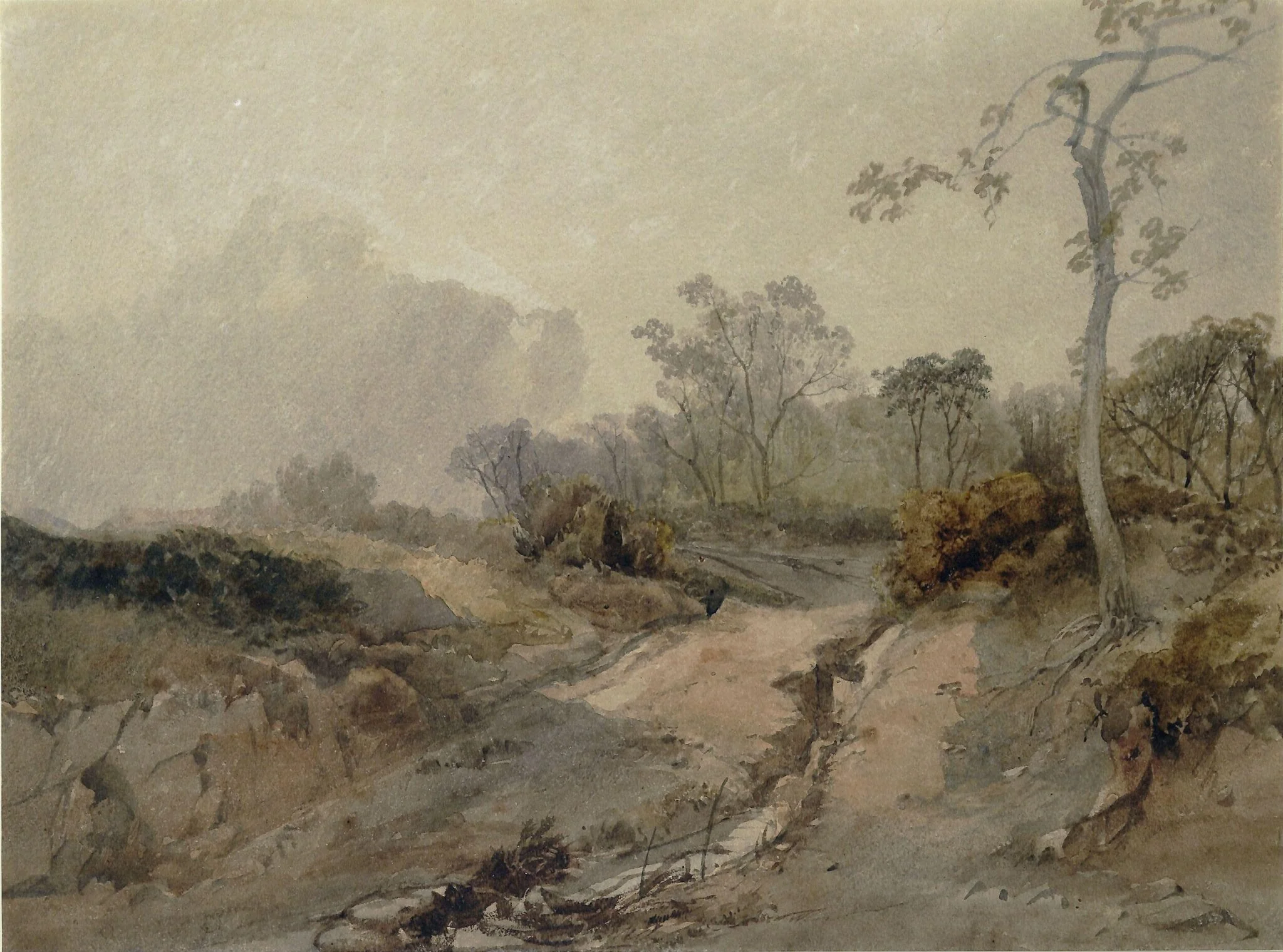 Landscape with Rutted Track, detail