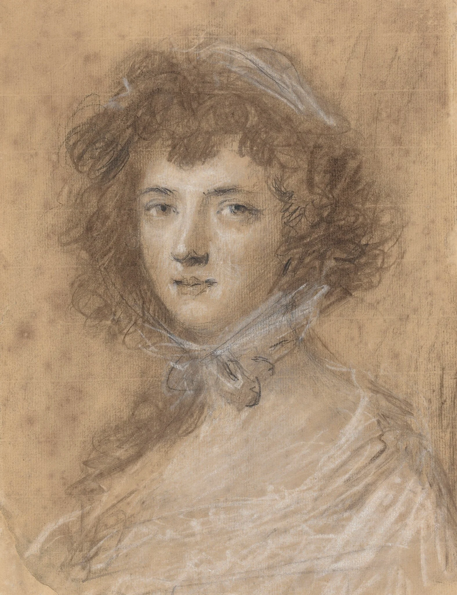 Head and Bust of a Woman, detail