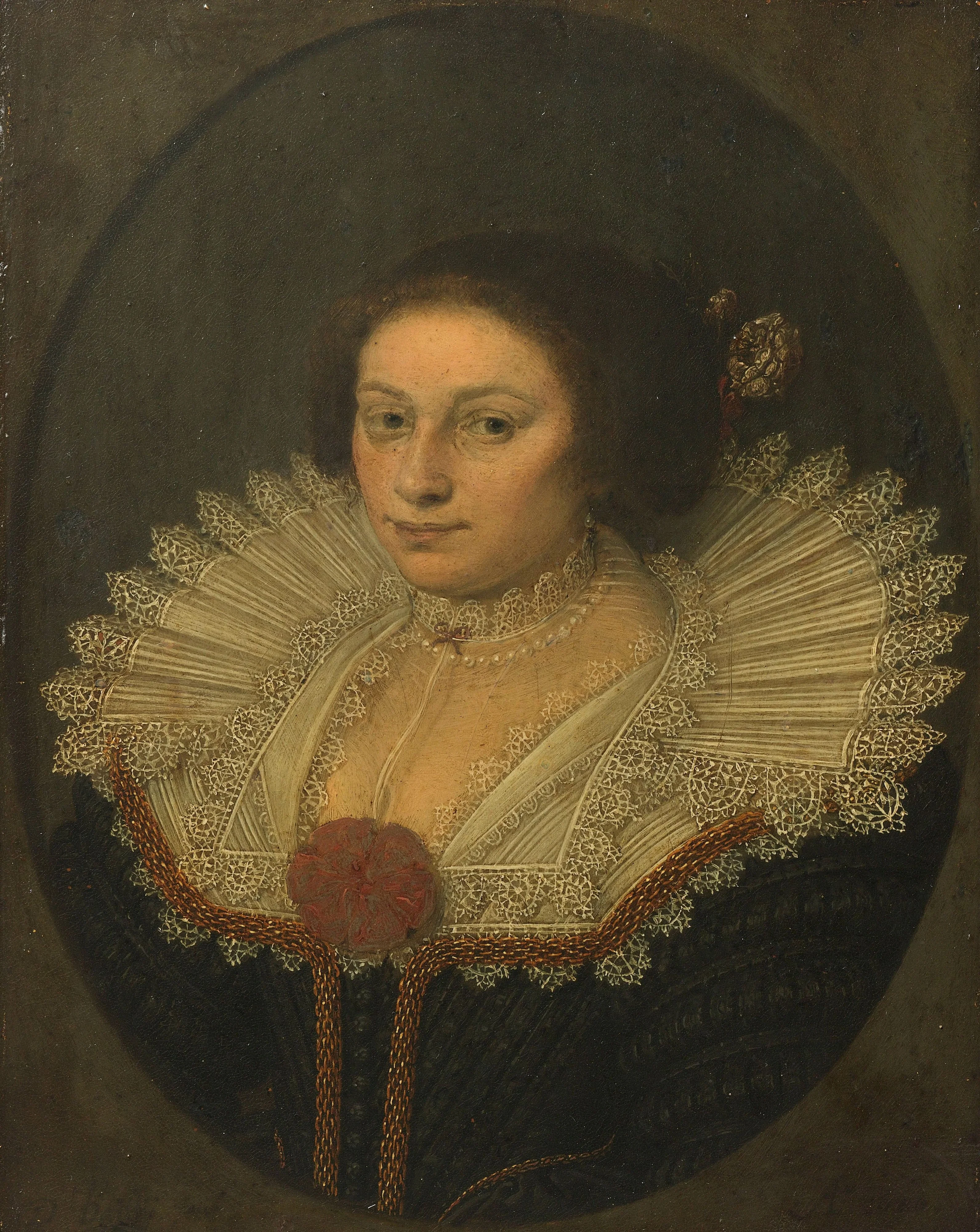 Portrait of Aertje Witsen (1599-1652), detail
