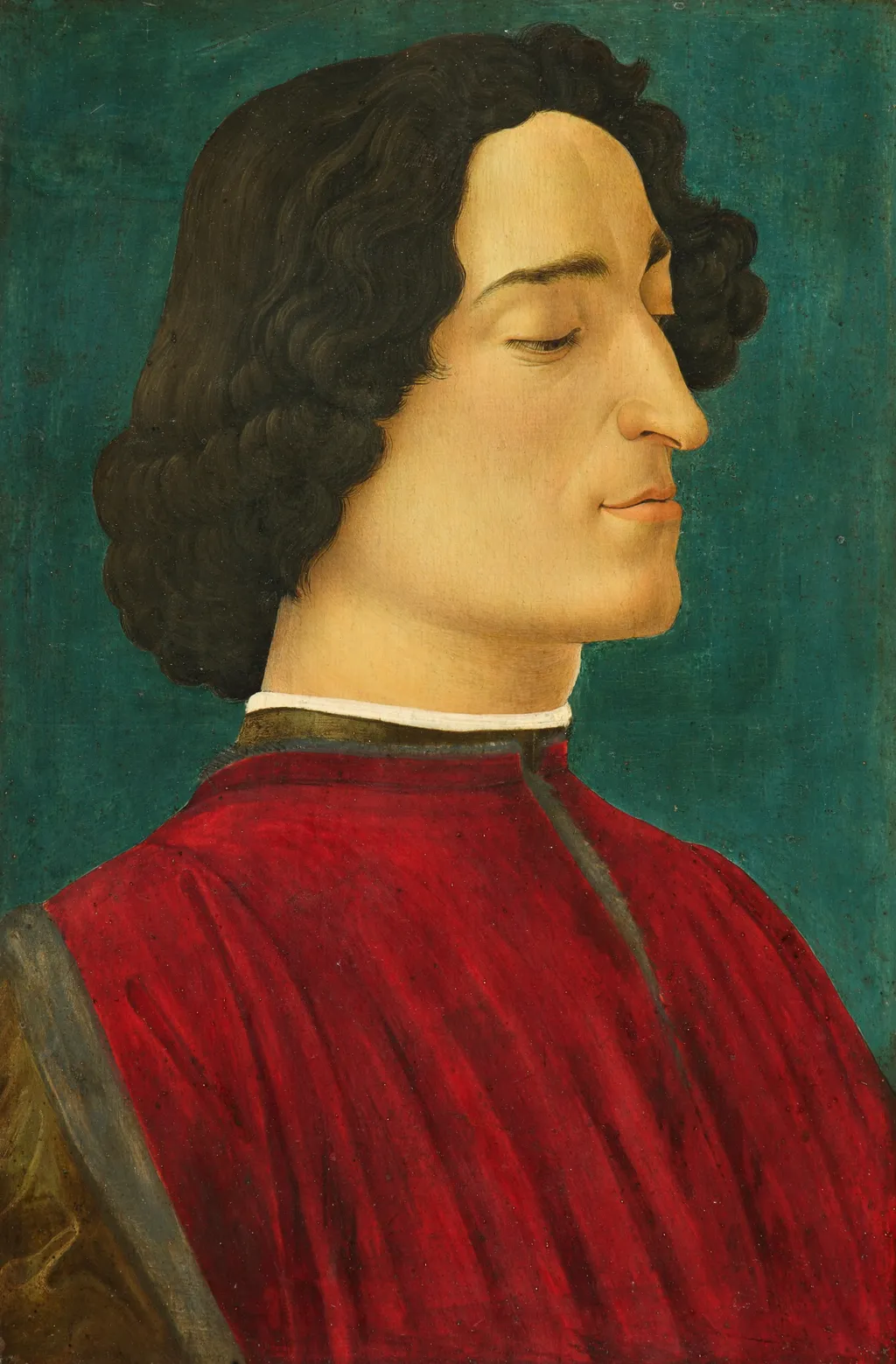 Portrait of Giuliano de' Medici, by Sandro Botticelli, tempera, 1490