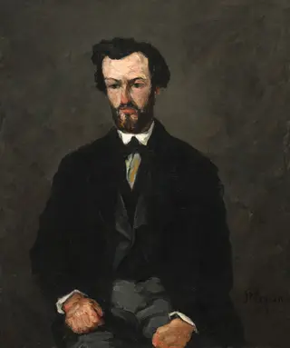 Antony Valabrègue, by Paul Cézanne, oil, 1866