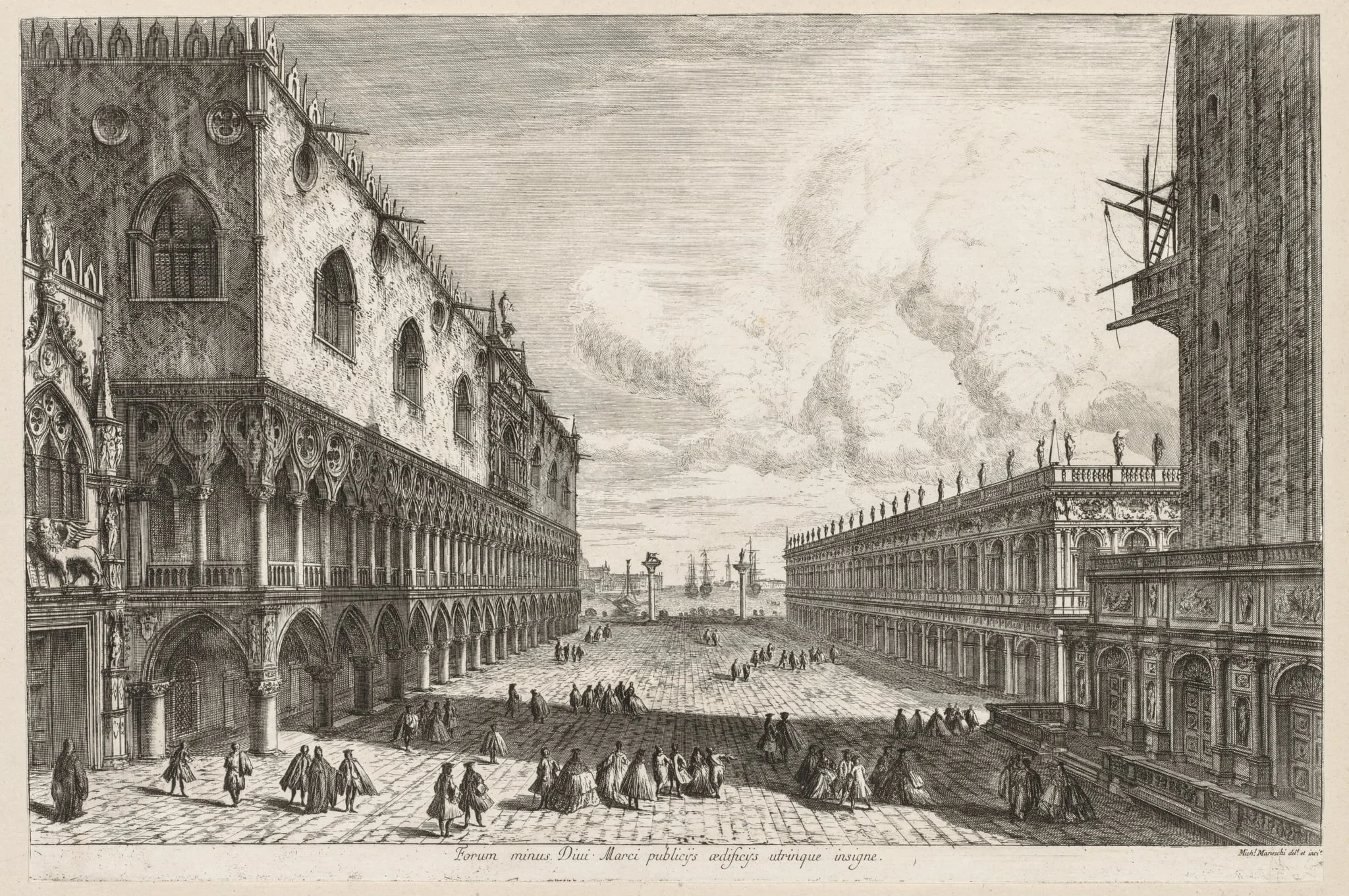 Views of Venice: The Piazzetta, detail