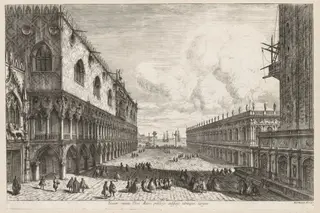 Views of Venice:  The Piazzetta, by Michele Marieschi, 1741