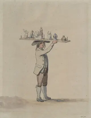 The Image-Seller, by John Atkinson, watercolor, 1780