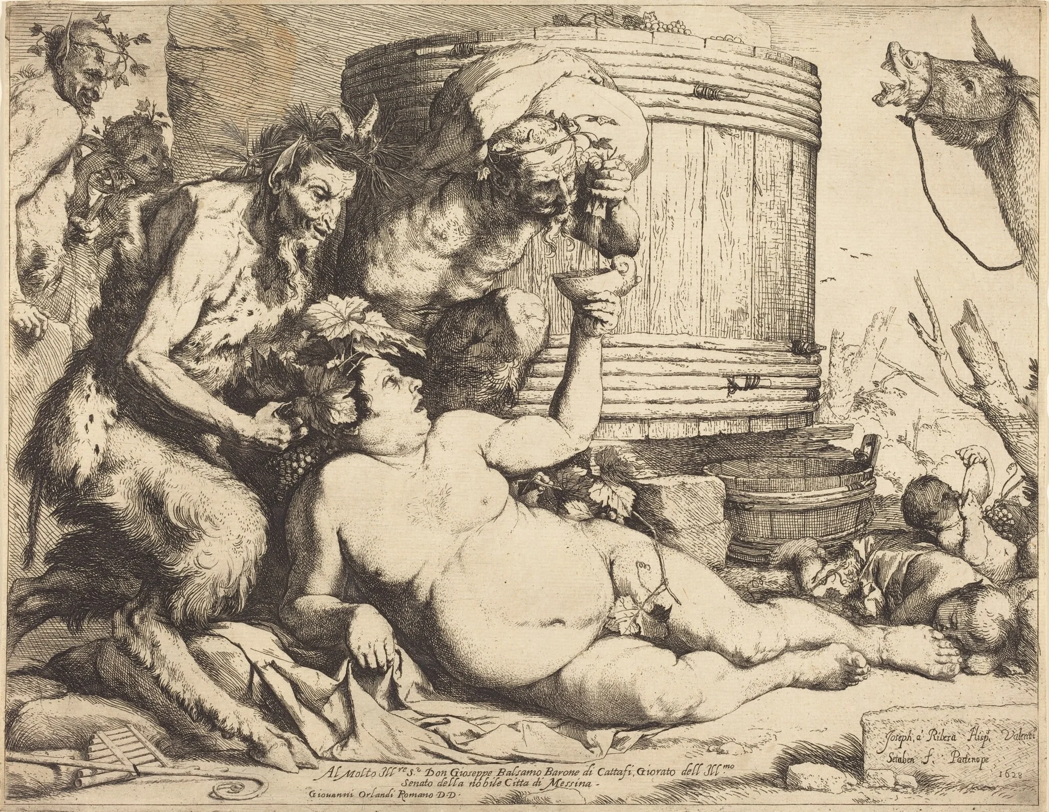 The Drunken Silenus, detail