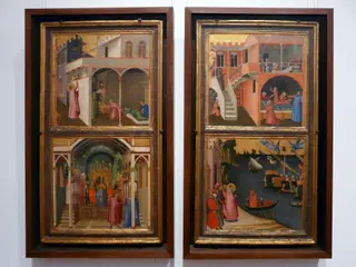 Stories of Saint Nicholas, by Ambrogio Lorenzetti, tempera, 1330