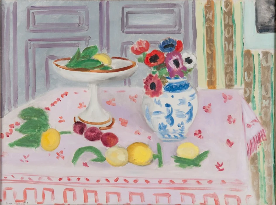 The Pink Tablecloth, detail