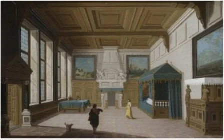 Interior with Figures, detail