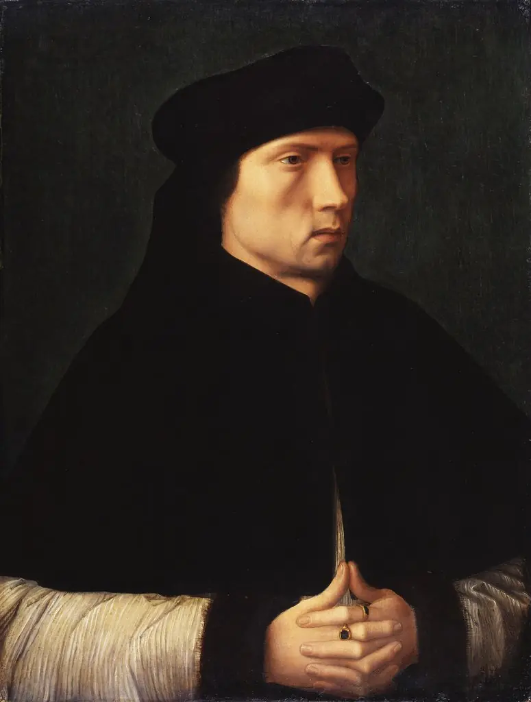 Portrait of a Theologian, by Master of the Brandon Portrait, oil, 1515
