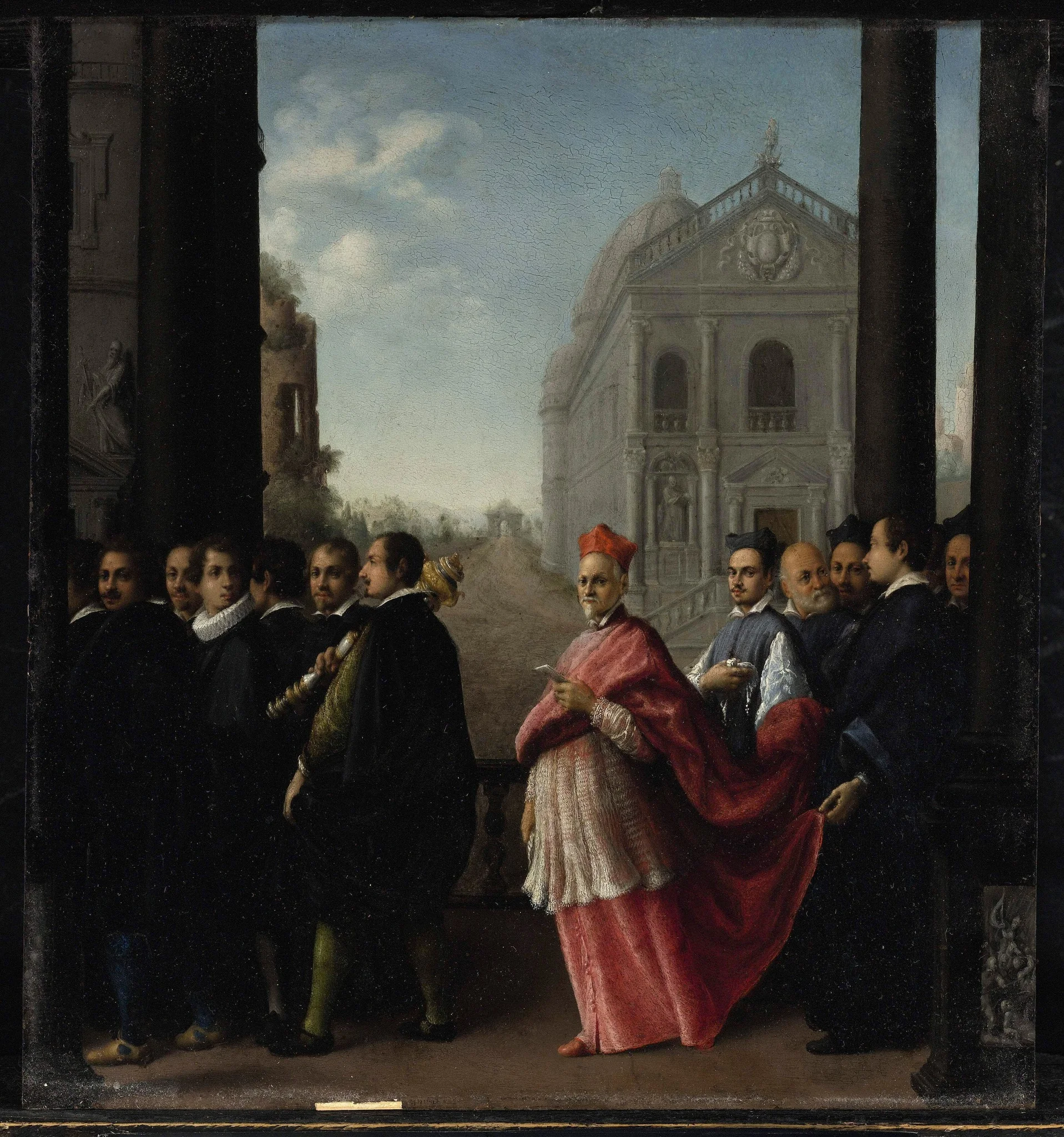 A Cardinal's Procession, detail