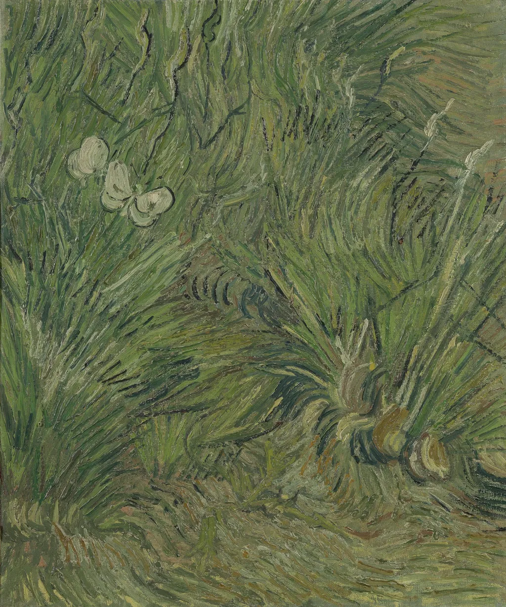 Garden with Butterflies, by Vincent van Gogh, oil