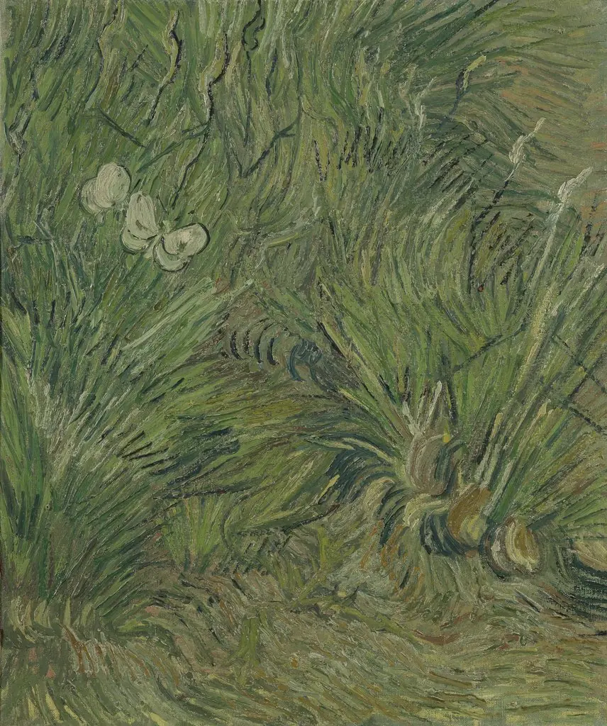 Garden with Butterflies, by Vincent van Gogh, oil