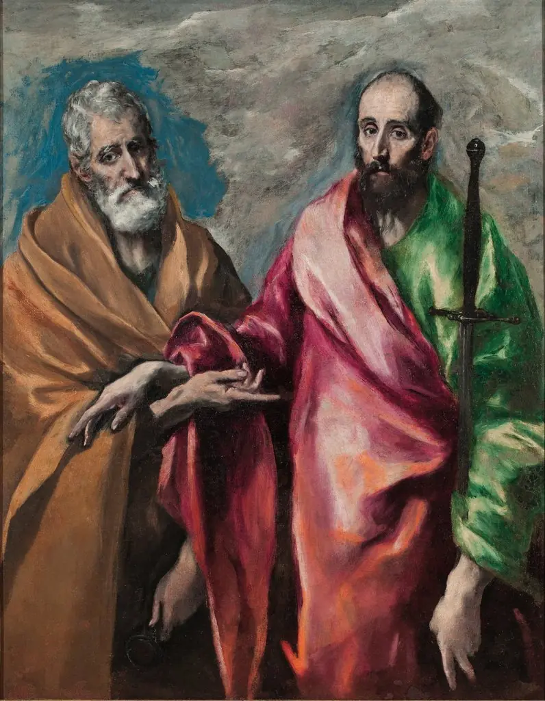 Saint Peter and Saint Paul, by El Greco, oil, 1598